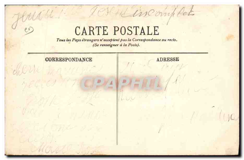 CPA Cueillette Une paysanne Cote d'Azur TOP Ane Mule — Rückseite