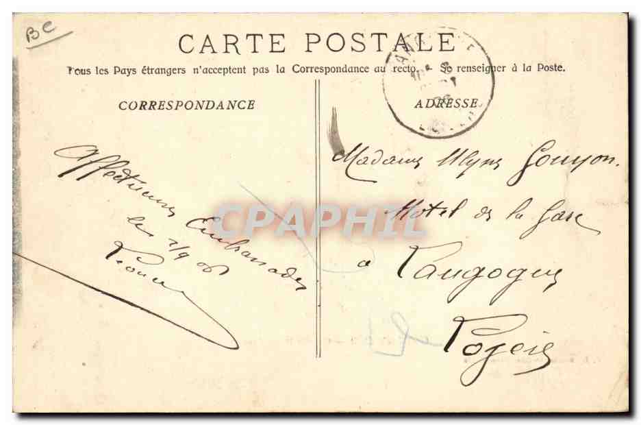 CPA Cueillette du jasmin Cote d'Azur — Rückseite