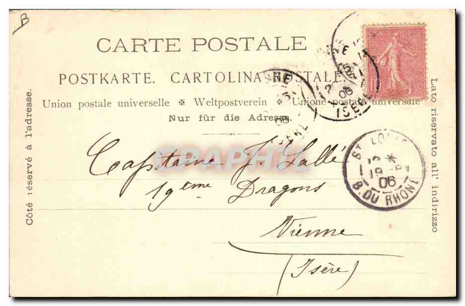 CPA Cueillette des Cassies Parfumerie Molinard Jeune a Grasse — Rückseite