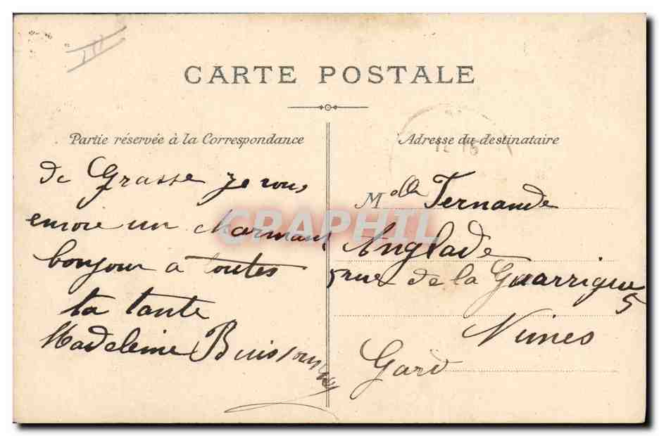 CPA Cueillette de la fleur d'oranger Cote d'Azur — Rückseite