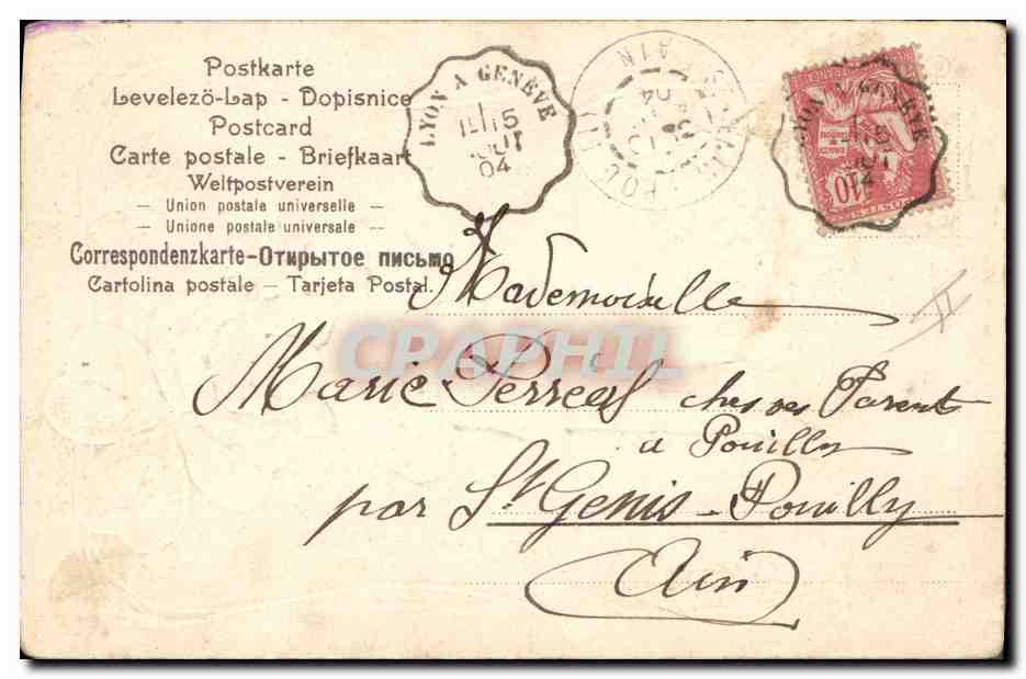 CPA Fantaisie Enfant Trefle  — Rückseite
