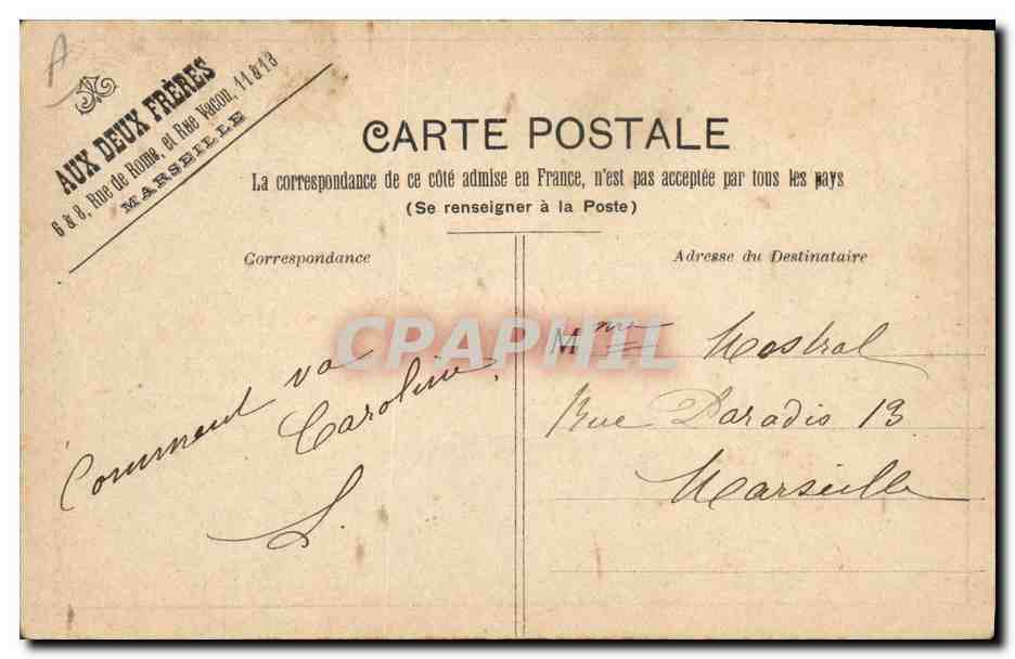 CPA Fantaisie Enfants modestie  — Rückseite