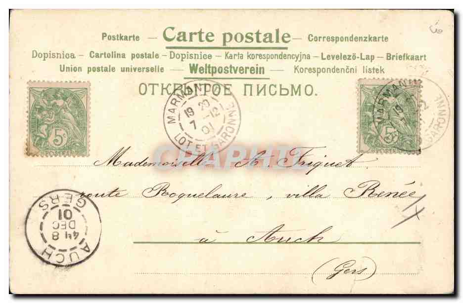 CPA Fantaisie Enfant  — Verso
