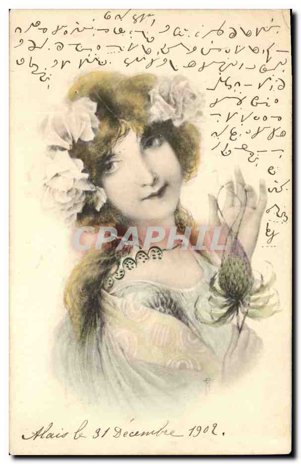 CPA Fantaisie Femme