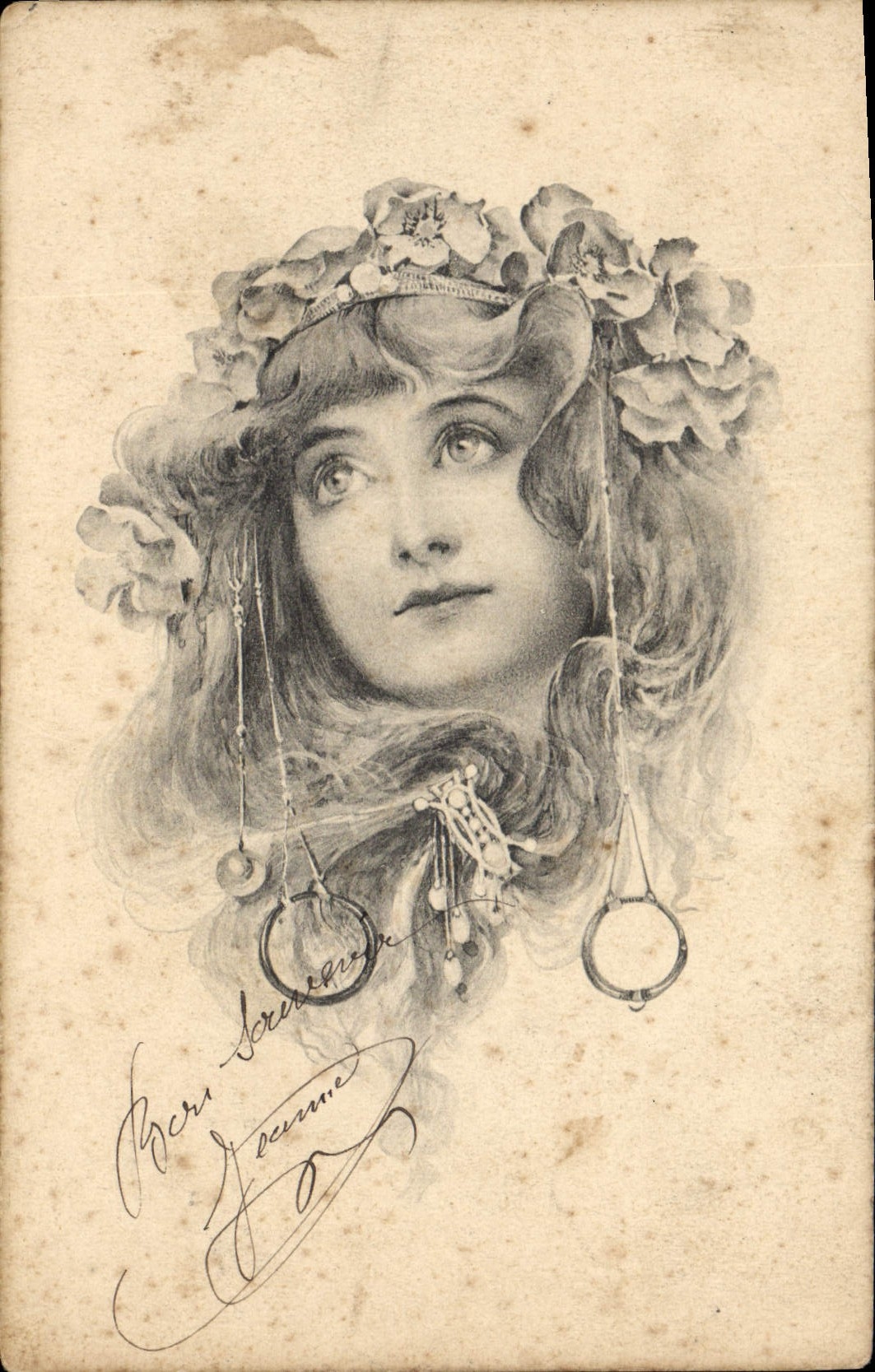 CPA Fantaisie Femme 