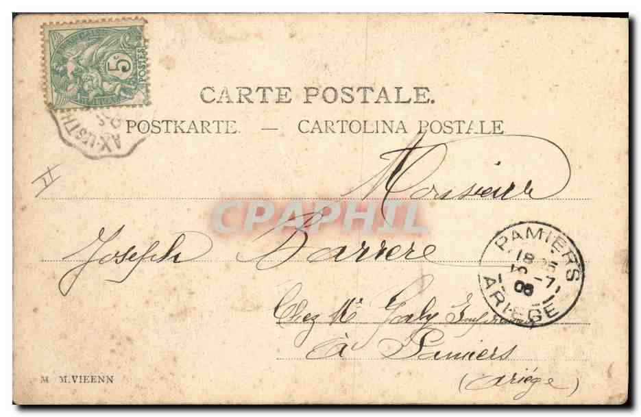 CPA Fantaisie Femme  — Verso