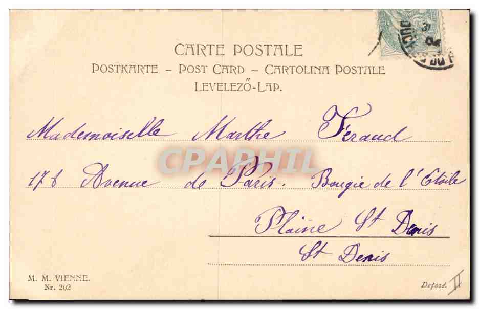 CPA Fantaisie Femme  — Verso