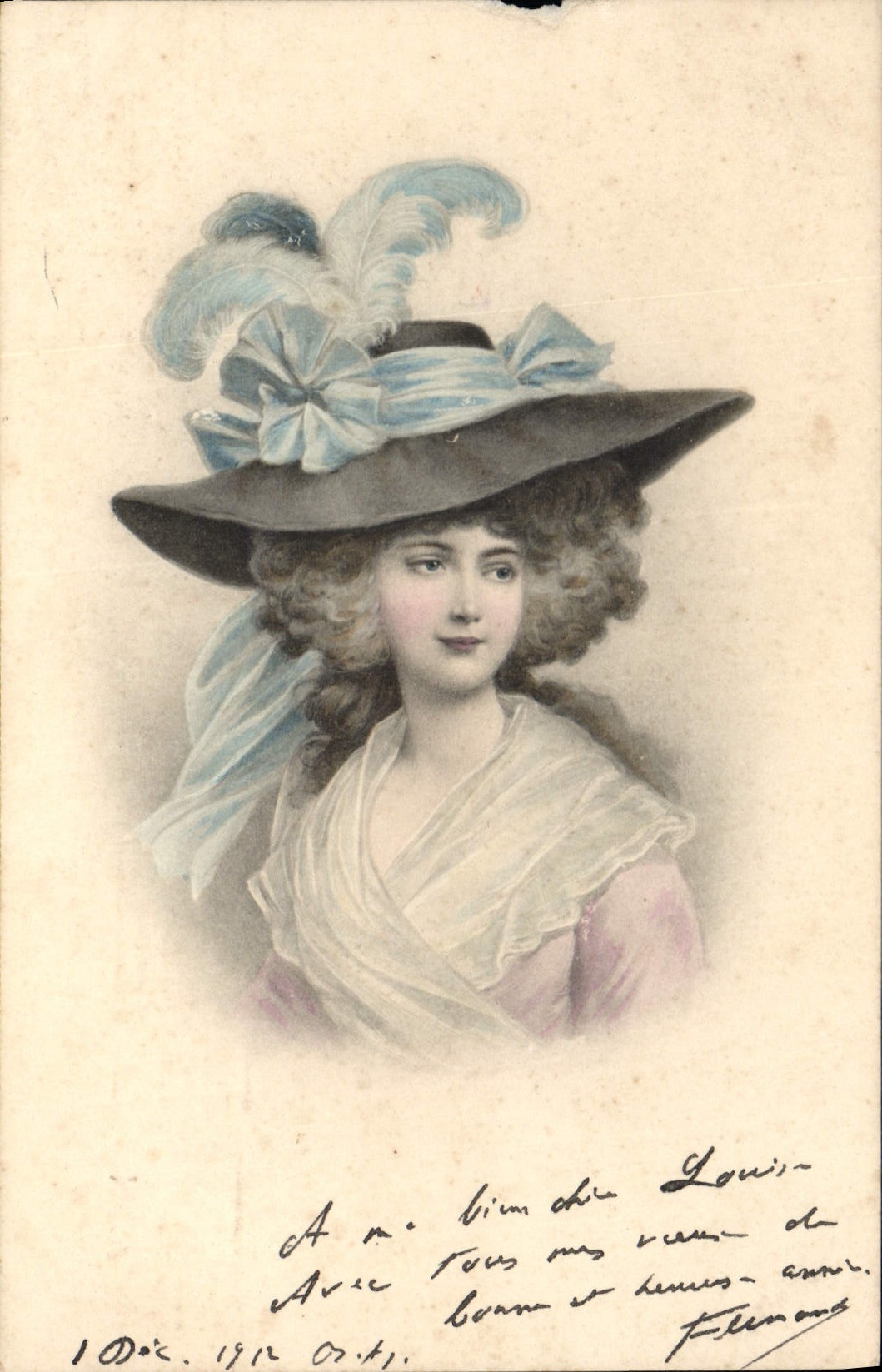 CPA Fantaisie Femme 