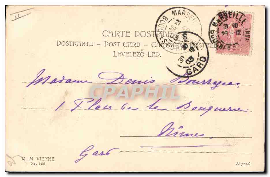 CPA Fantaisie Femme Enfants  — Rückseite