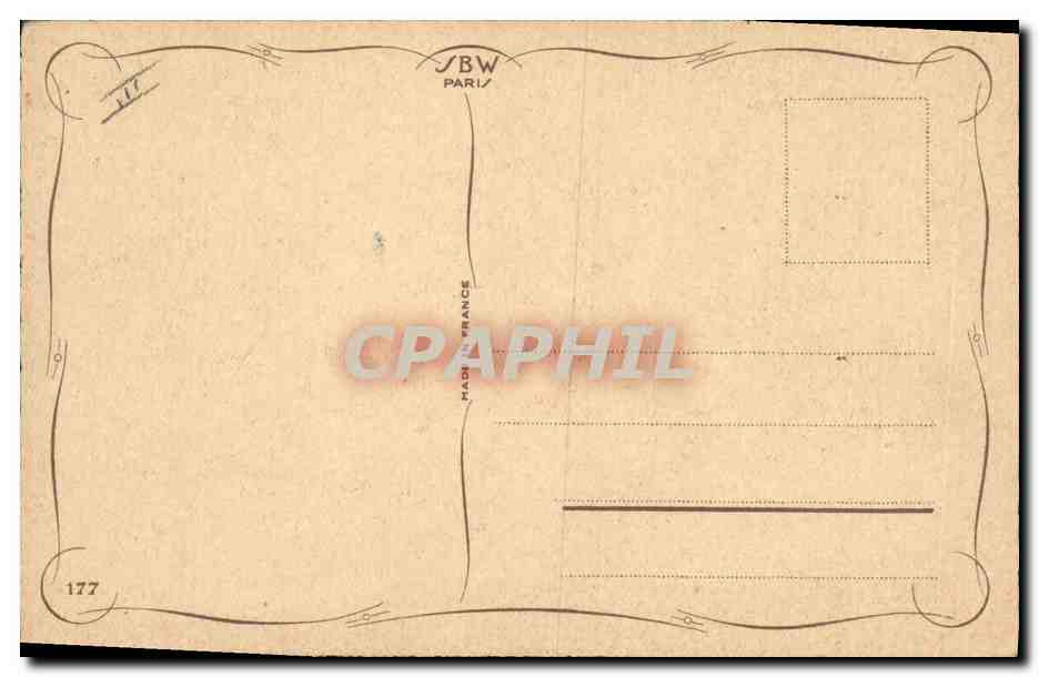 CPA Fantaisie Illustrateur Fleurs  — Verso