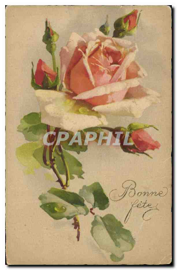 CPA Fantaisie Illustrateur Fleurs 