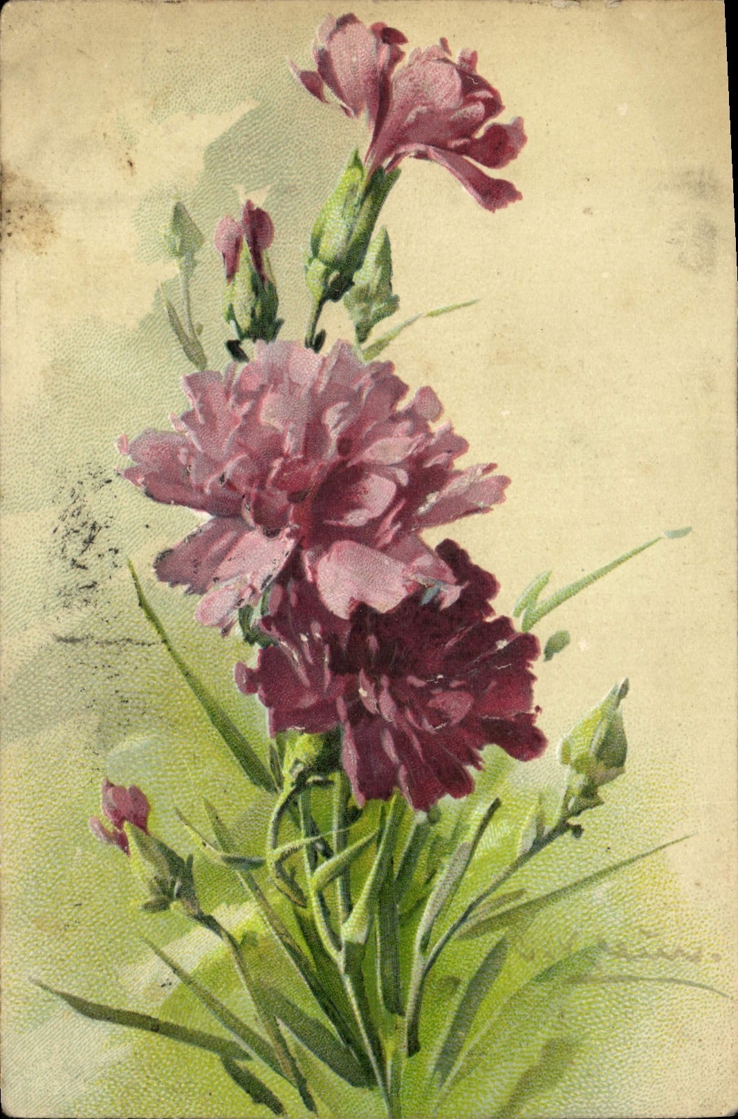 CPA Fantaisie Illustrateur Fleurs 