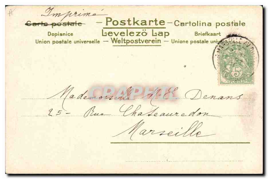 CPA Fantaisie Illustrateur Fleurs  — Verso