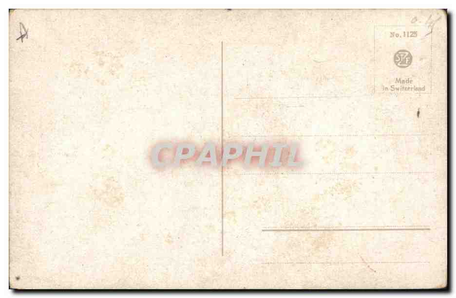 CPA Fantaisie Illustrateur Fleurs Oiseaux — Verso