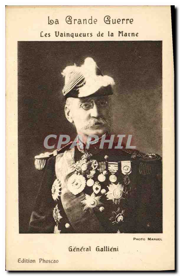 CPA Militaria General Gallieni Vainqueurs de la Marne 