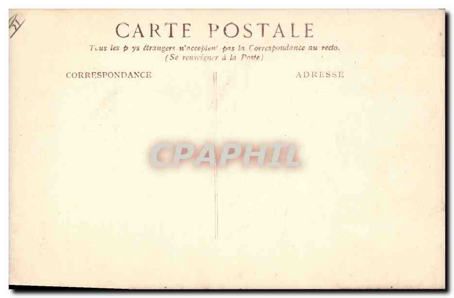 CPA Militaria General Gallieni  — Verso