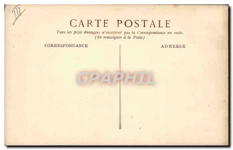 CPA Militaria General Gallieni  — Verso