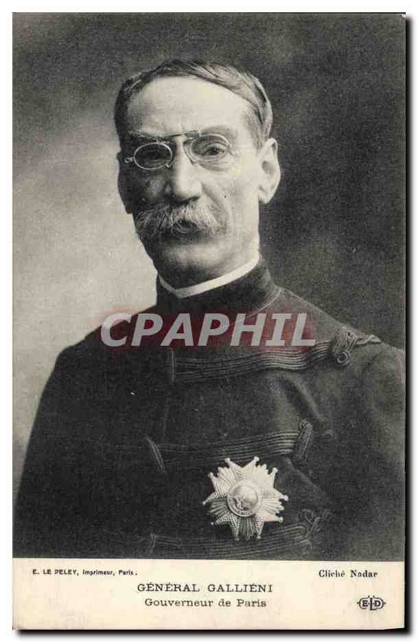 CPA Militaria General Gallieni Gouverneur de Paris 