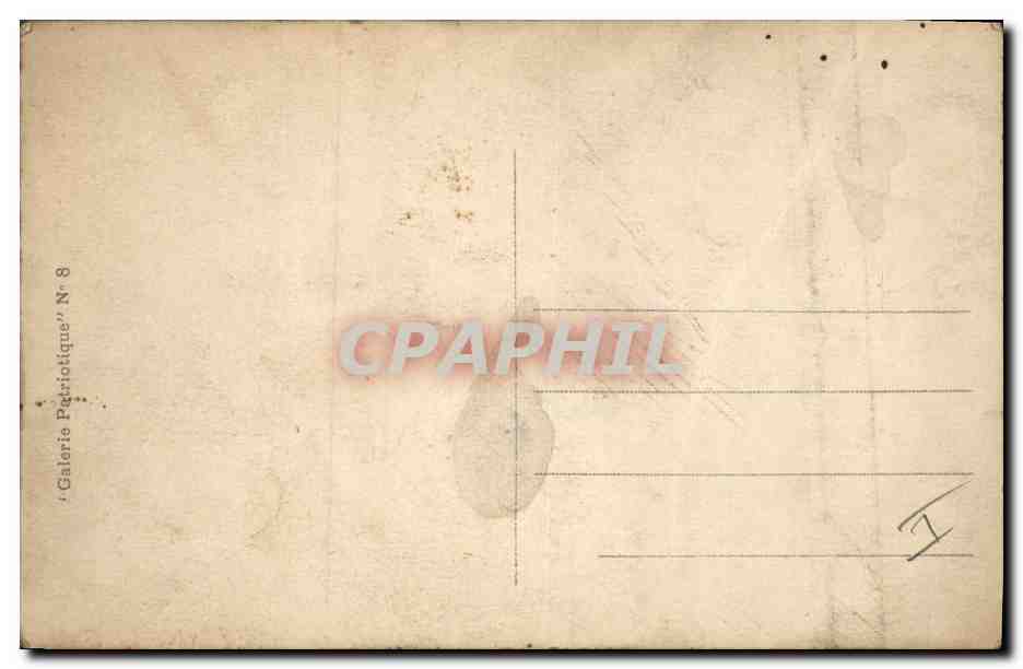 CPA Militaria Nicolas II George V Albert 1er Russie Russia  — Rückseite