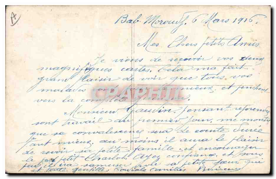 CPA Militaria Albert 1er  — Rückseite