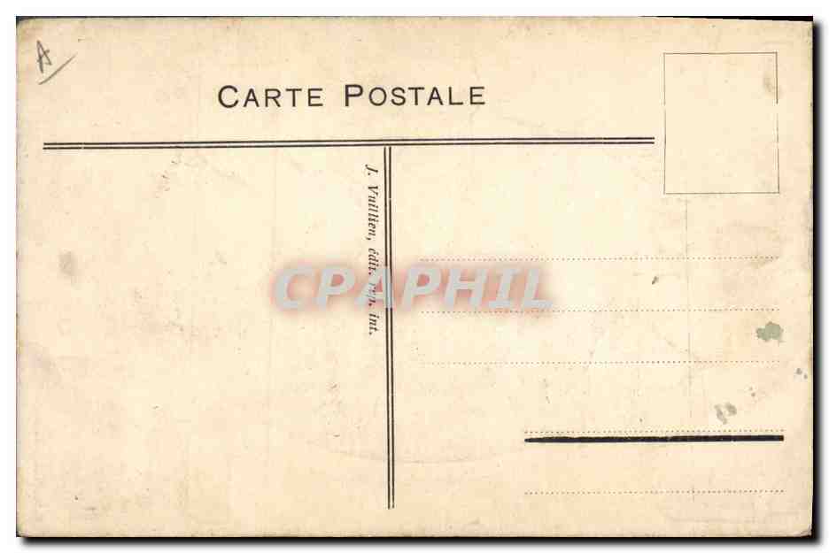 CPA Militaria Albert 1er Roi des Belges Medaille  — Verso