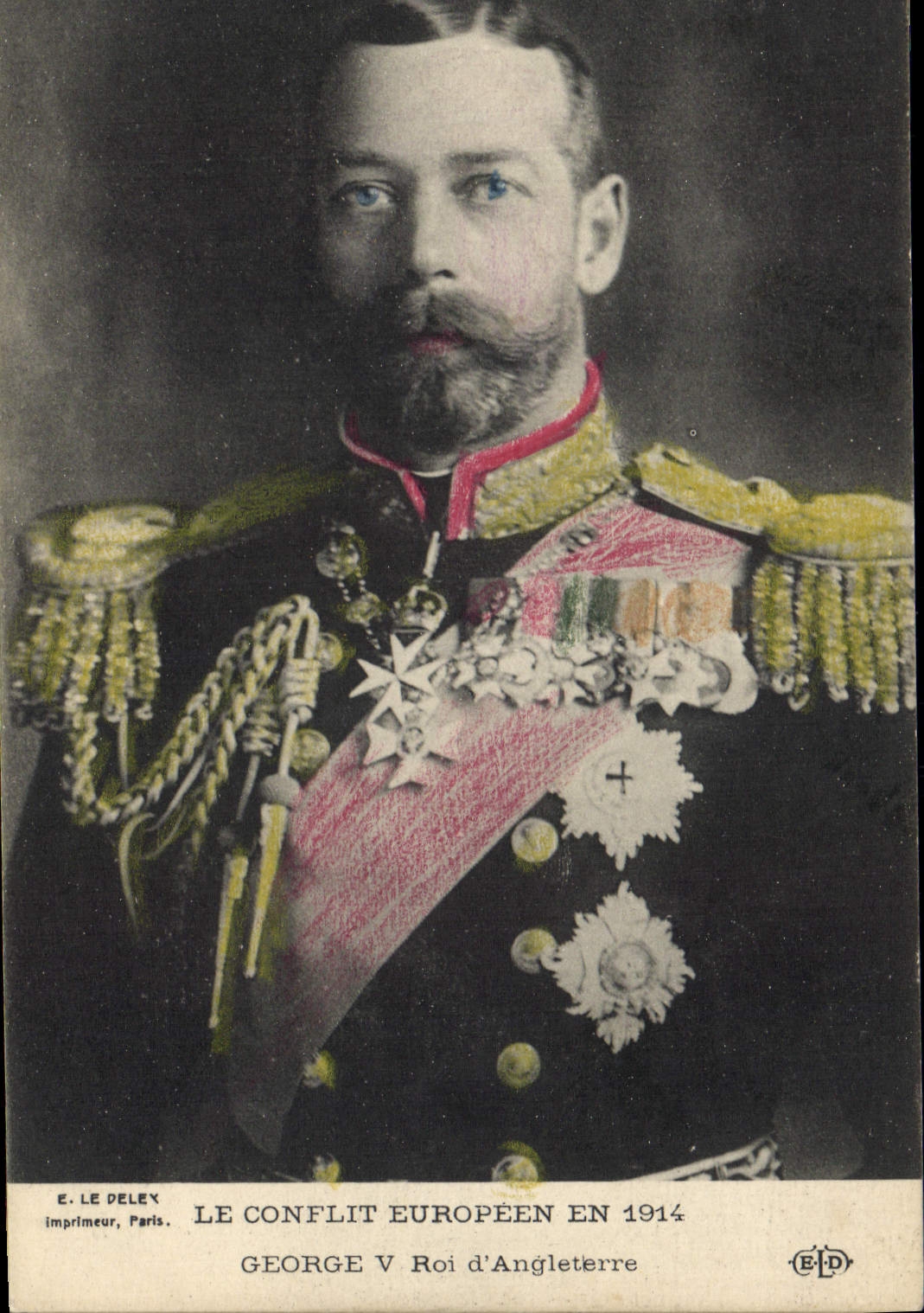 CPA Militaria George V Roi d'Angleterre 