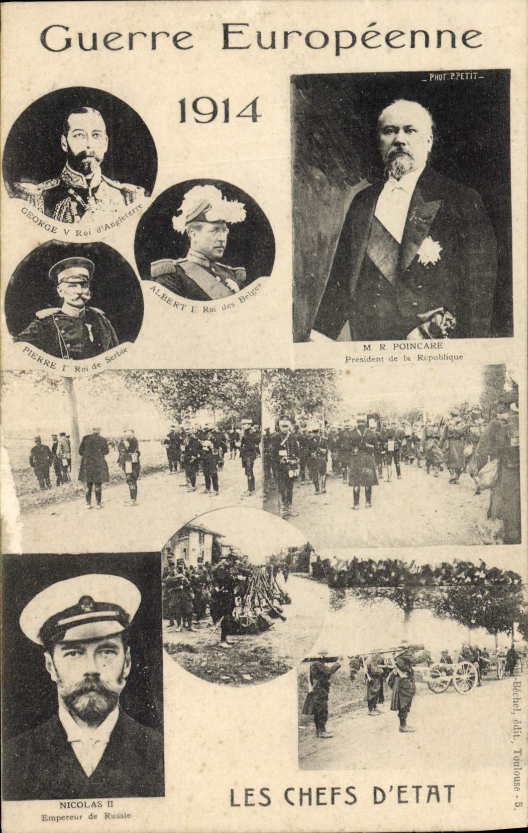 Guerre Européenne 1914 — Les Chefs d'État — Phot. P. Petit, Toulouse, n°5