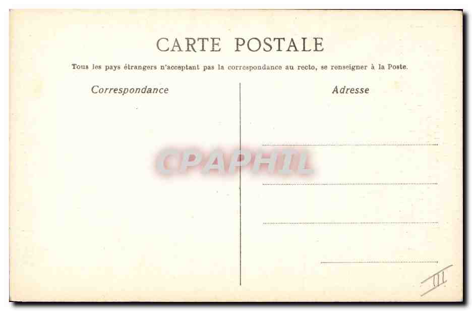 CPA Militaria SM Albert 1er  — Verso