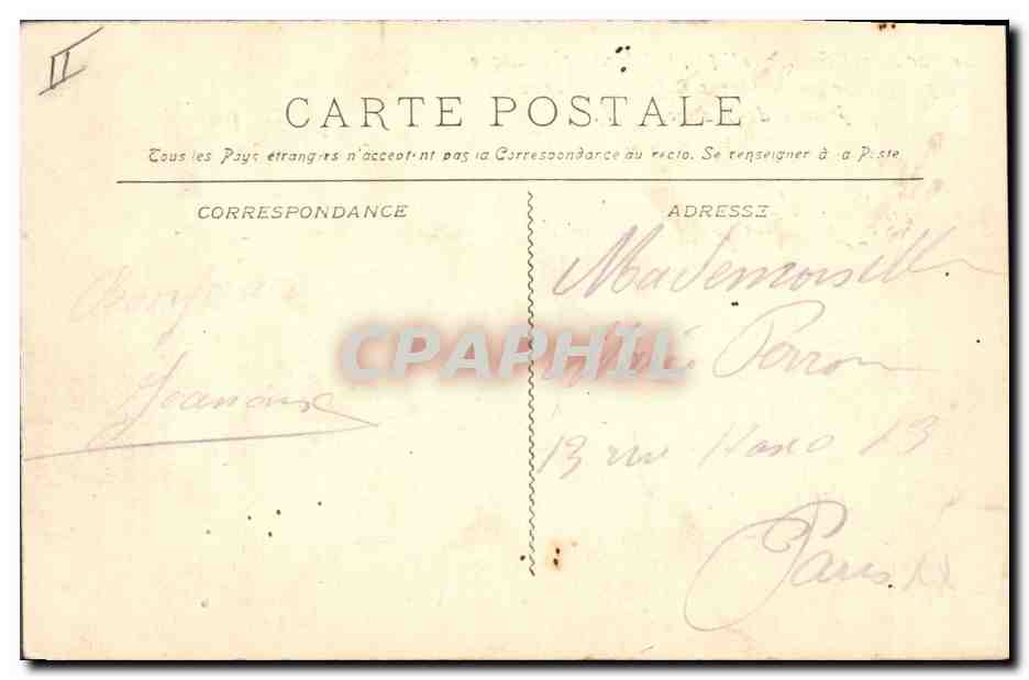Paquebot "Orénoque" (M.M.) dans l'Adriatique — par R. Dumont-Dupacré, L.R. — Verso