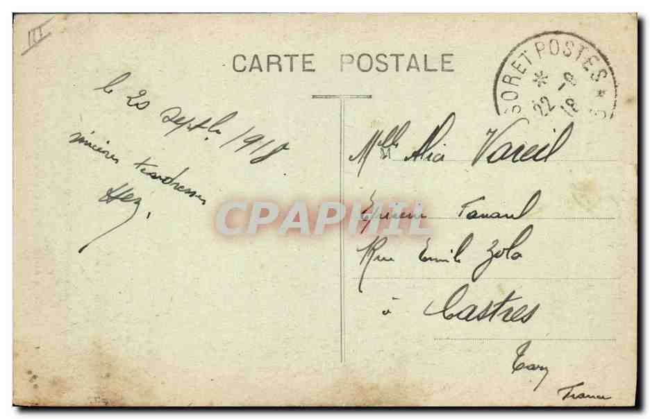 Croiseur Auxiliaire Russe 'Odessa' — Campagne d'Orient 1914-18 — Éditeur H. Grimaud Fils & Cie, Marseille — Reverso