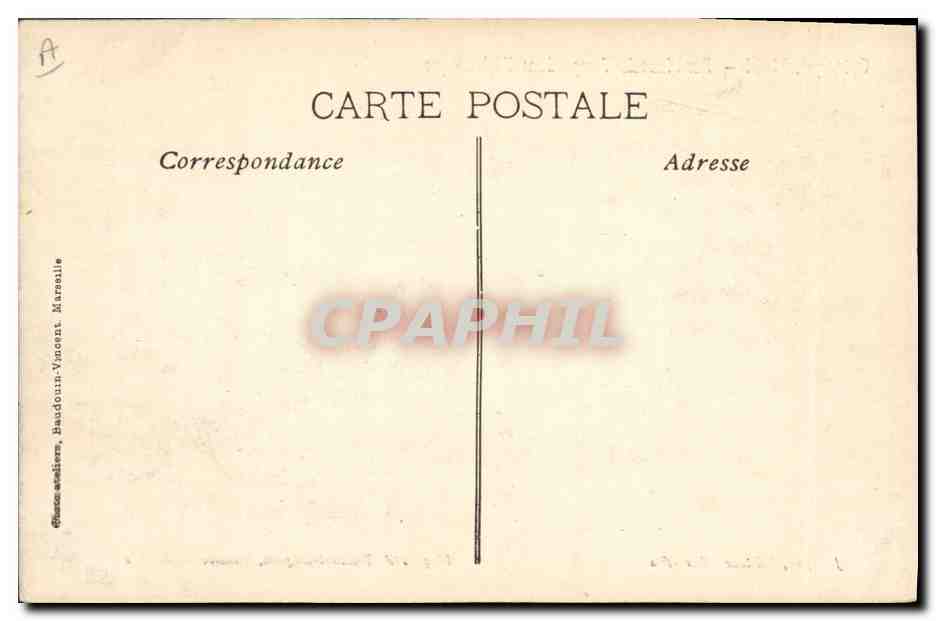Navire en mer agitée dans l'Adriatique — J. Lyon, Éditeur, Marseille — Reverso