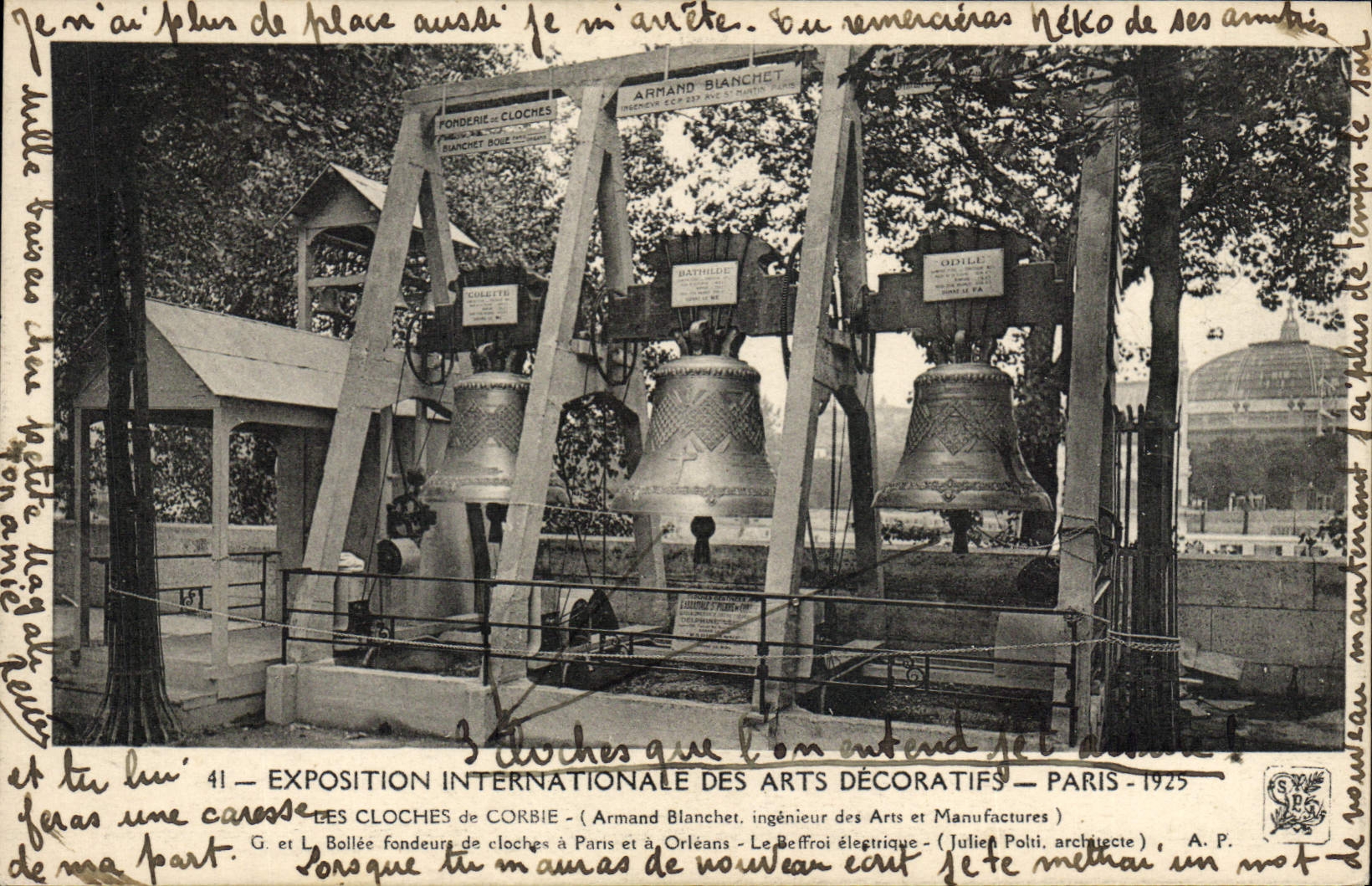 Exposition Internationale des Arts Décoratifs — Paris — 1925 — Cloches — Armand Blanchet — Julien Polti architecte