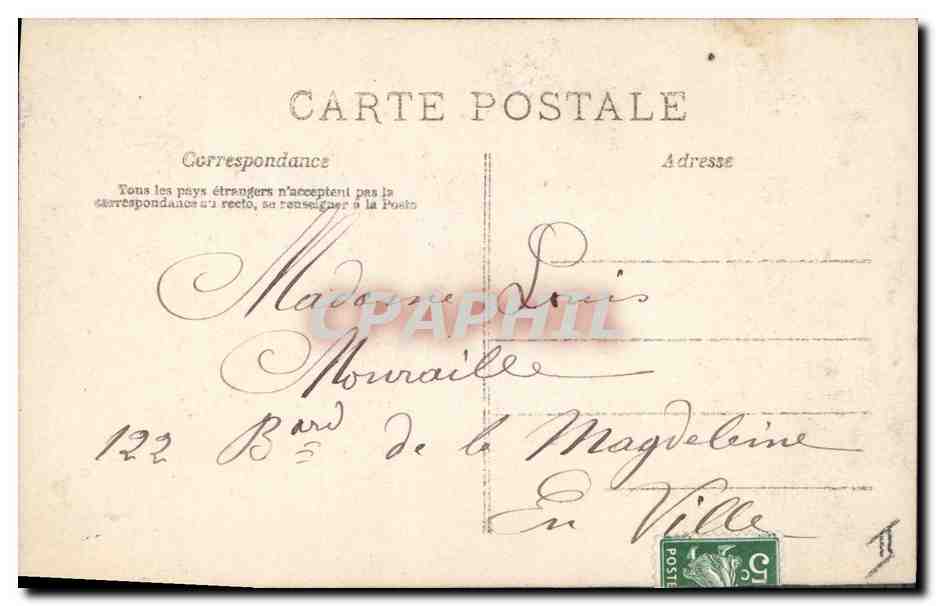 CPA Cloche Paques Enfant Ange Femme  — Rückseite