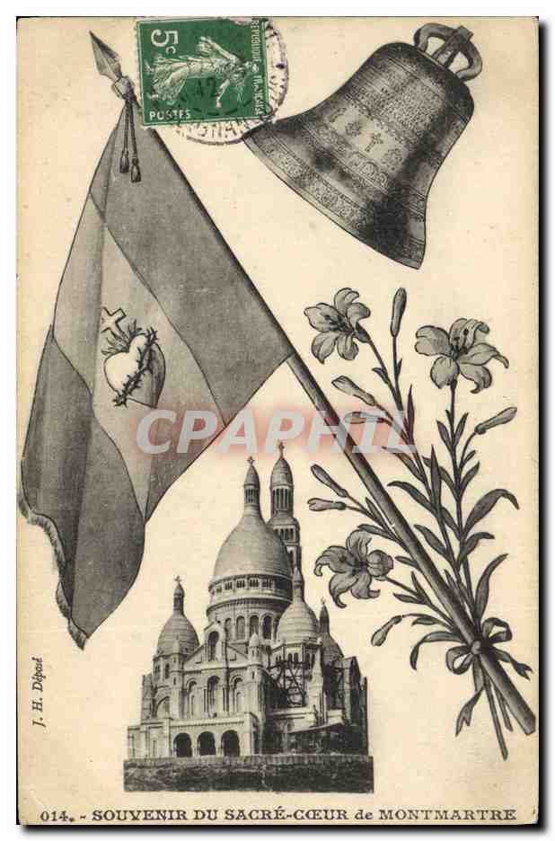 CPA Cloche Paris Sacre Coeur de Montmartre 