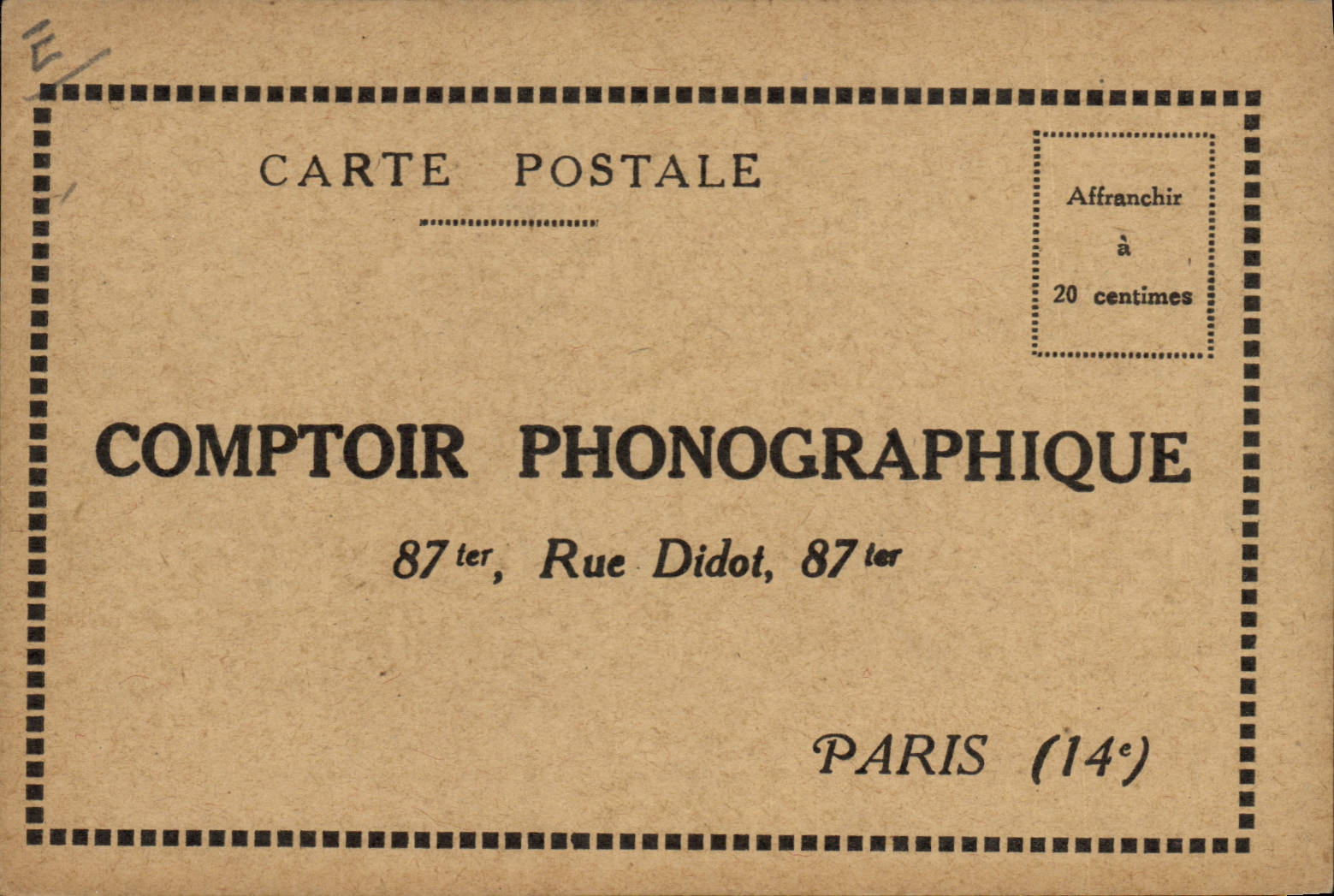 Comptoir Phonographique — Paris (14e) — Comptoir Phonographique