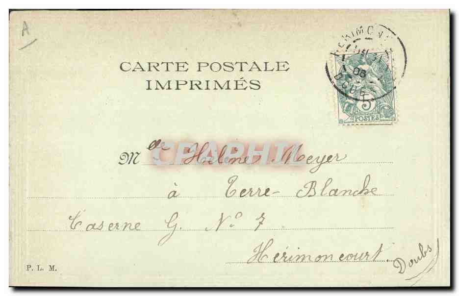 Bouquet de roses et poisson — Jouet de Pâques — Carte imprimée — Reverso