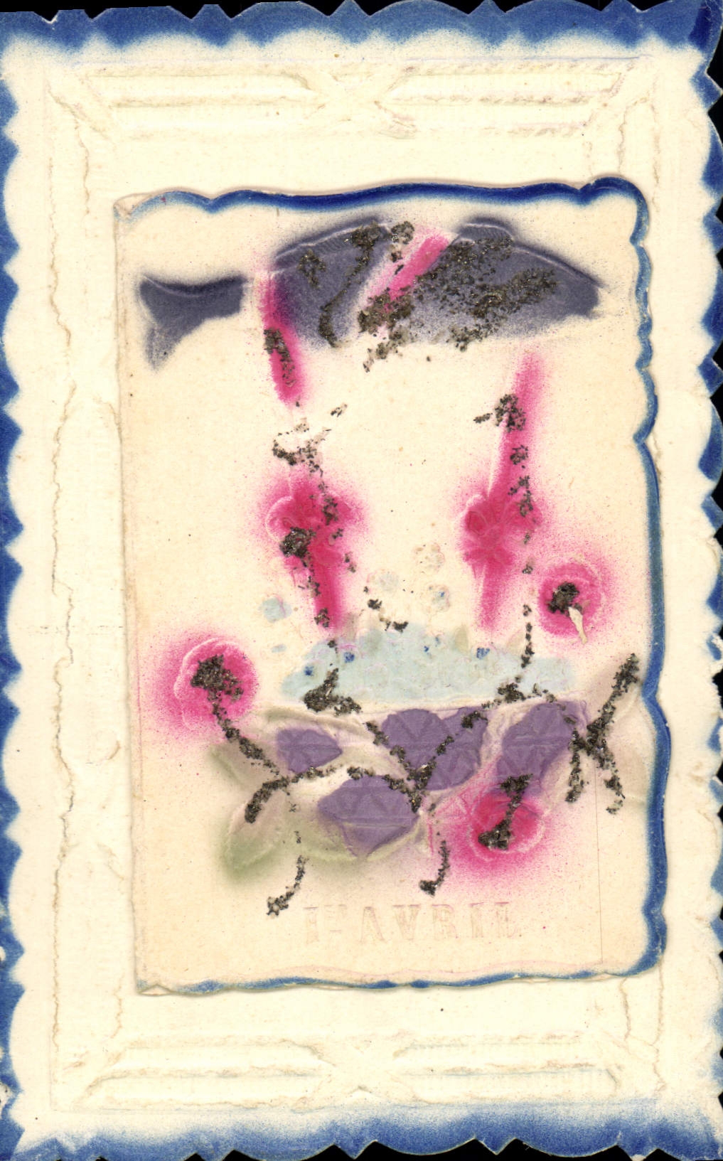 CPA Fantaisie Fleurs Poisson 