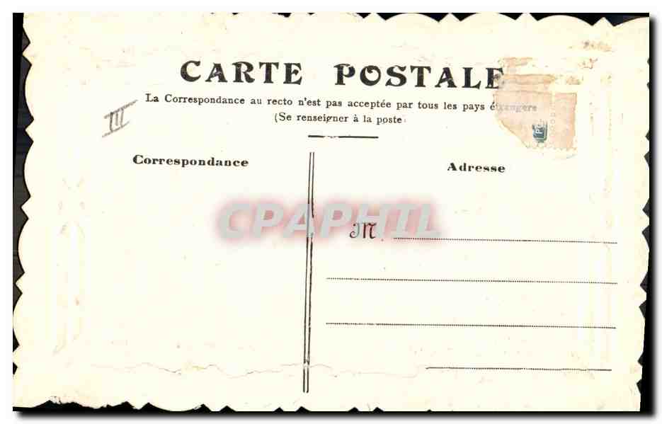 CPA Fantaisie Fleurs Poisson  — Verso