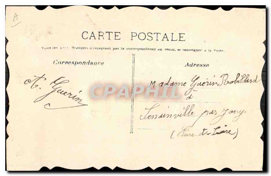 Poisson charmant — carte postale humoristique avec texte imprimé et manuscrit — éditeur non identifié — Reverso