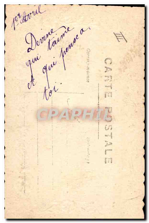 CPA Fantaisie Fleurs Poisson  — Verso