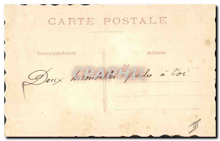 CPA Fantaisie Fleurs Poisson 1er Avril  — Verso
