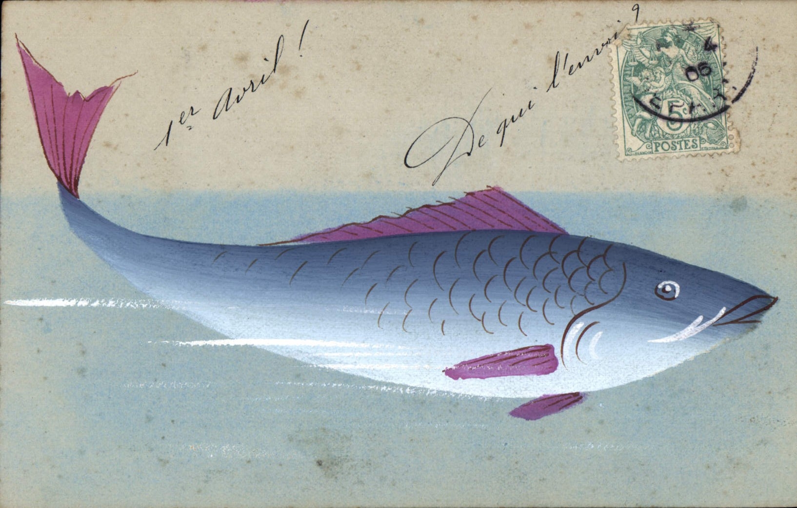 Pesce marino — illustrazione colorata — Maillard - Boffley