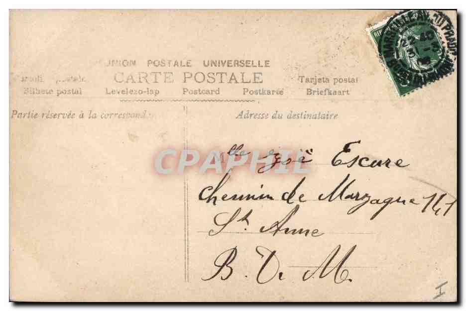 CPA Fantaisie Enfant Poissons  — Verso