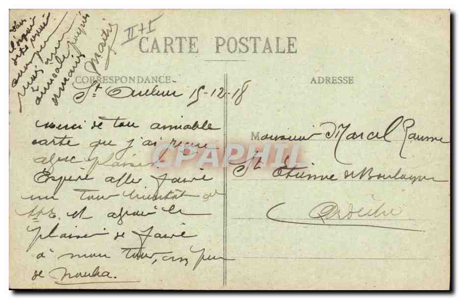 CPA Folklore Bretagne Lits Clos  — Verso