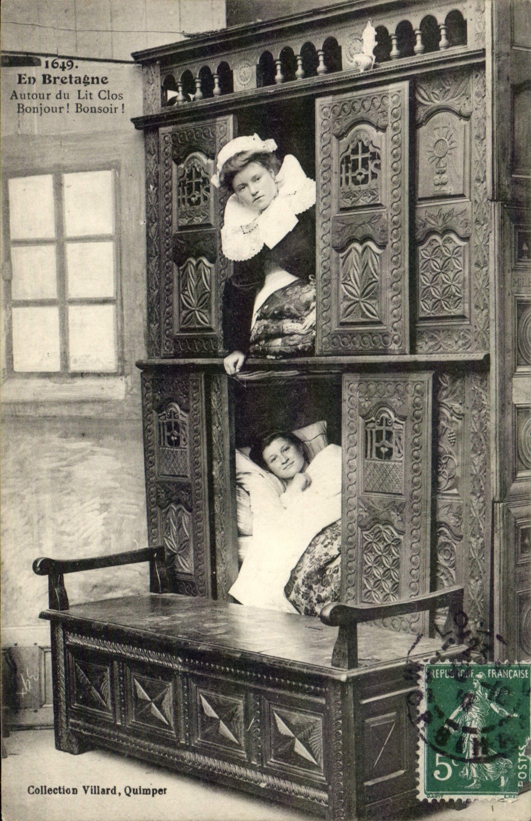 En Bretagne — Autour du Lit Clos — Collection Villard, Quimper