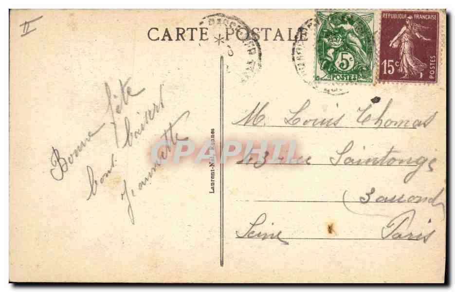 CPA Folklore Bretagne Lits Clos  — Verso