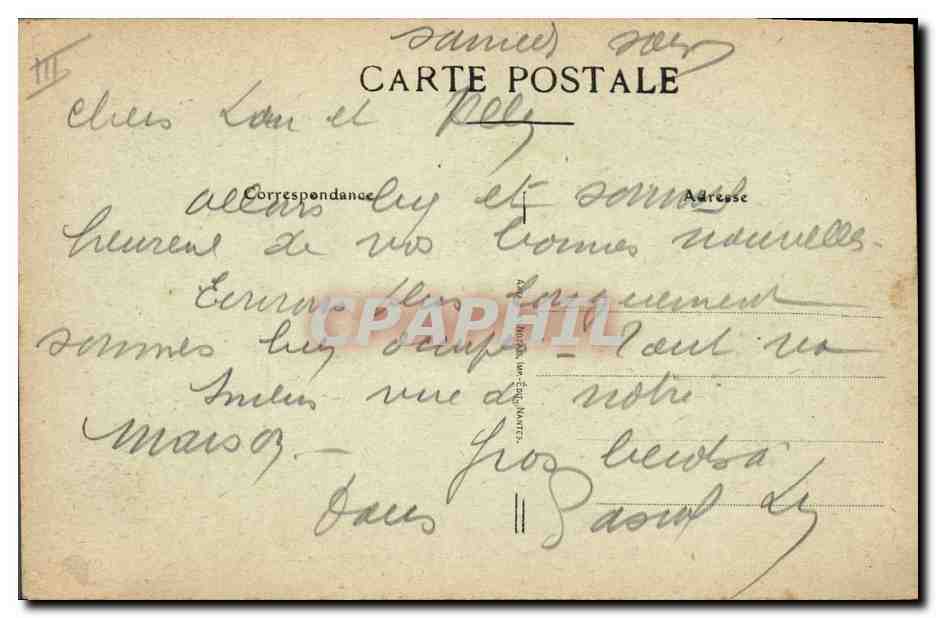 CPA Folklore Bretagne Lits Clos  — Verso