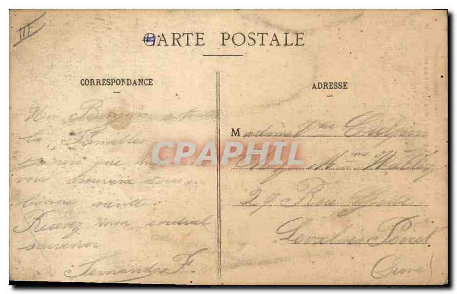 CPA Folklore Bretagne Lits Clos  — Verso