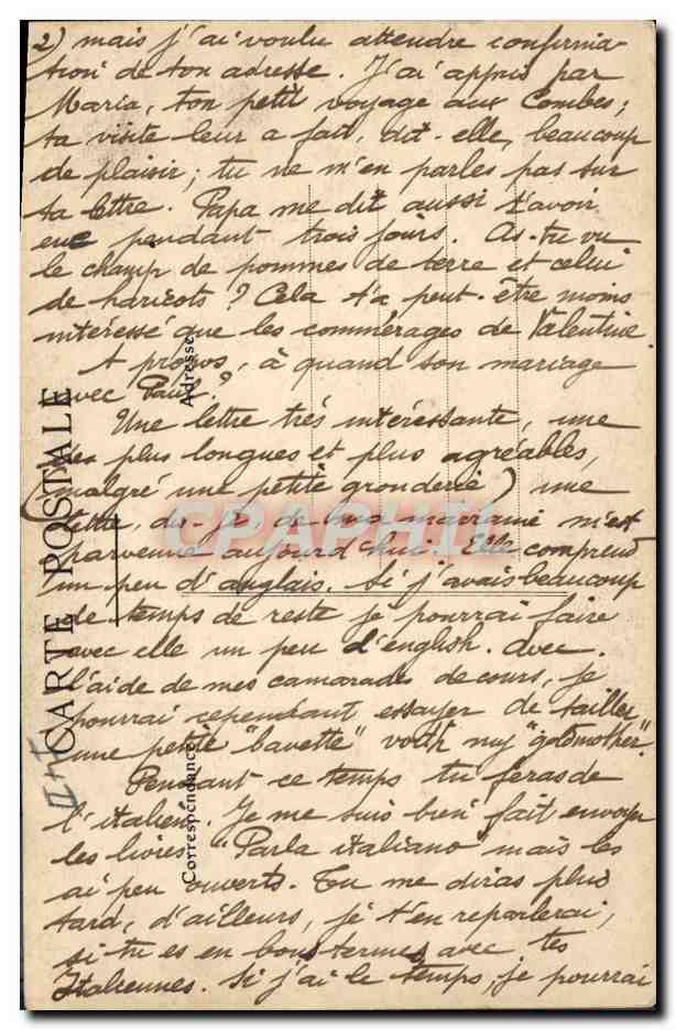 CPA Folklore Bretagne Lits Clos  — Verso