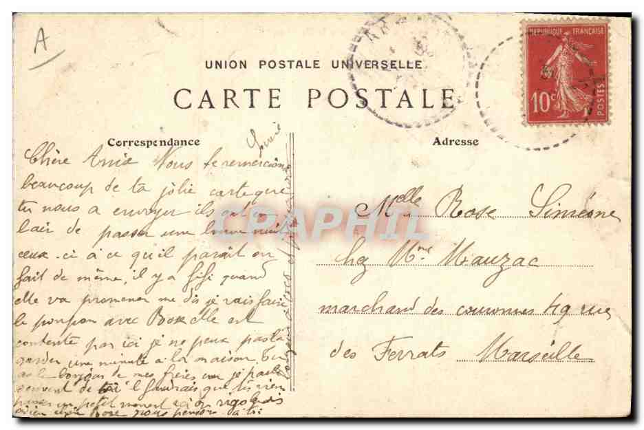 CPA Folklore Bretagne Lits Clos Le depart pour le bapteme  — Verso